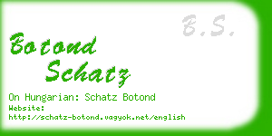 botond schatz business card